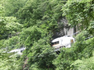 車両の１両分にも満たない長さの樽沢トンネル