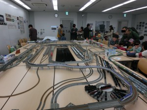 模型展示の模様