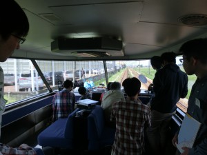 最前部の展望席の様子